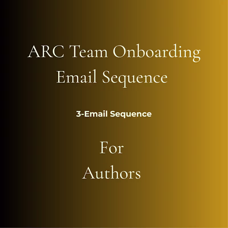 Cover image for ARC Team Onboarding Email Sequence 