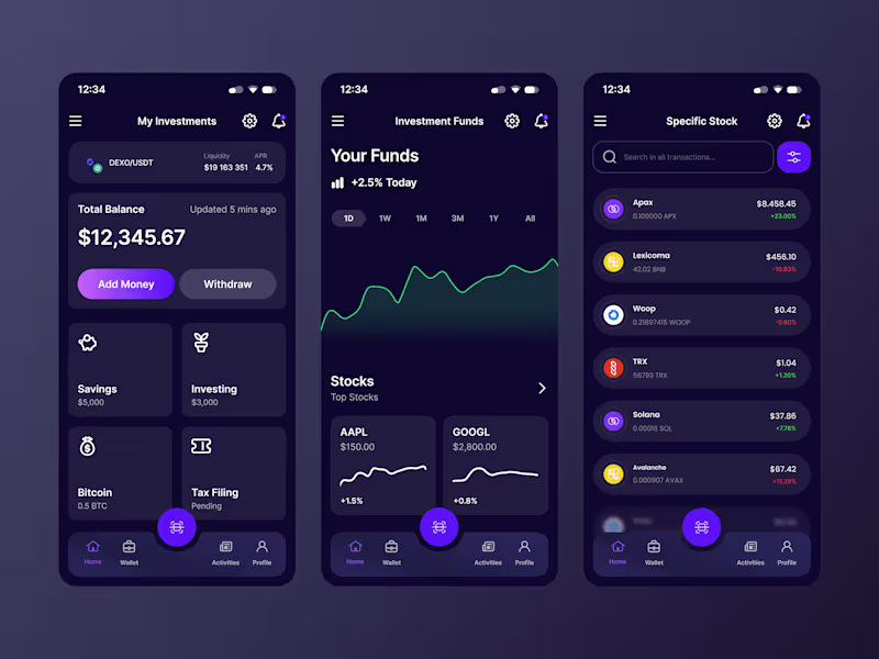 Cover image for Financial app design