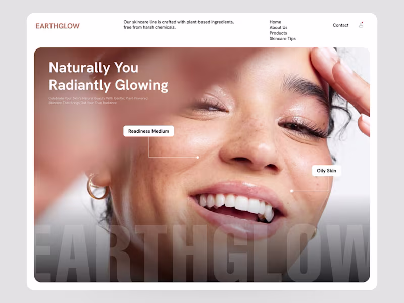 Cover image for EarthGlow Ecommerce Website Design