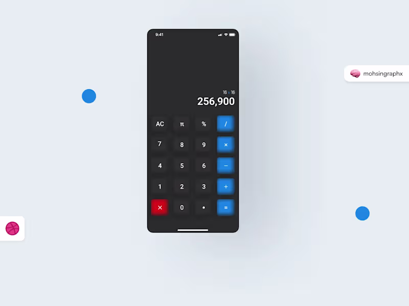 Cover image for Dark Neumorphic Calculator - Design Exploration
