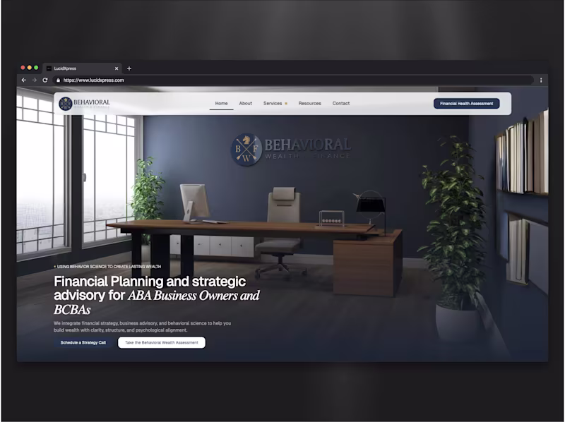 Cover image for Financial Advisor WordPress Design &