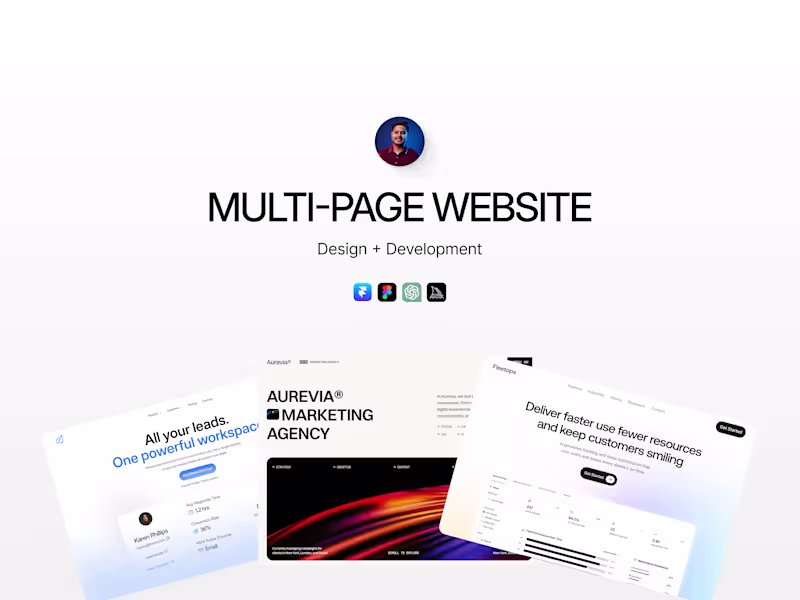 Cover image for Multi-Page Website Design & Framer Development