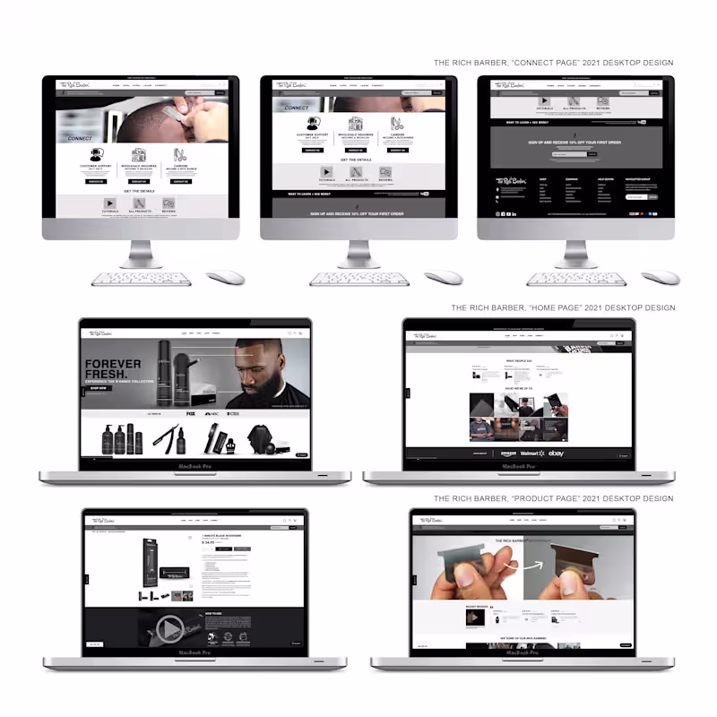 Cover image for Website Design (Mobile & Desktop, Various Clients)