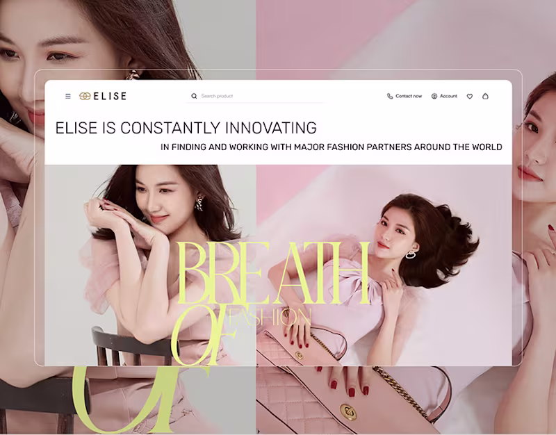 Cover image for ELISE | Website E-Commerce