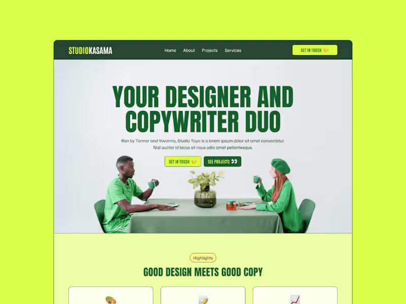 Cover image for Kasama — Agency Portfolio Template