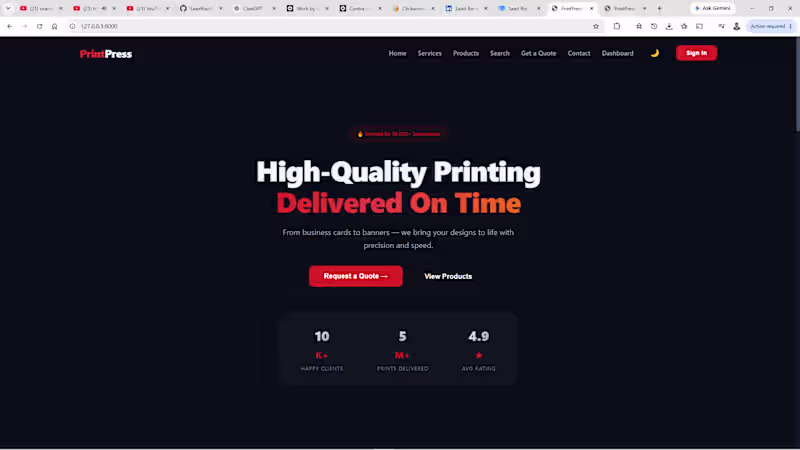 Cover image for FastAPI Business Web Application
Built a