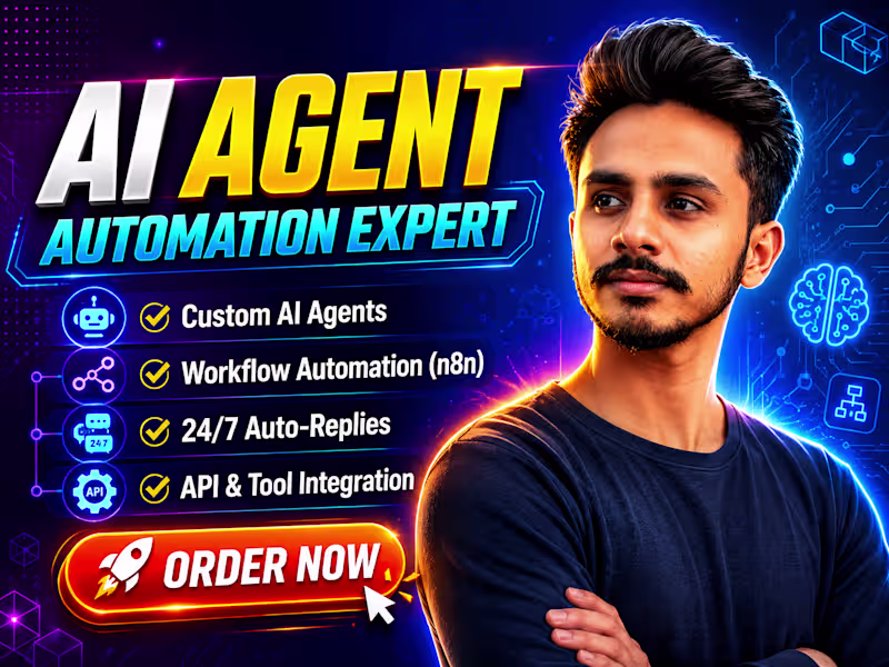 Cover image for  Custom AI agent that automates your business workflow