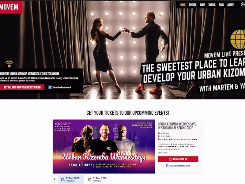 Cover image for Movem Dance