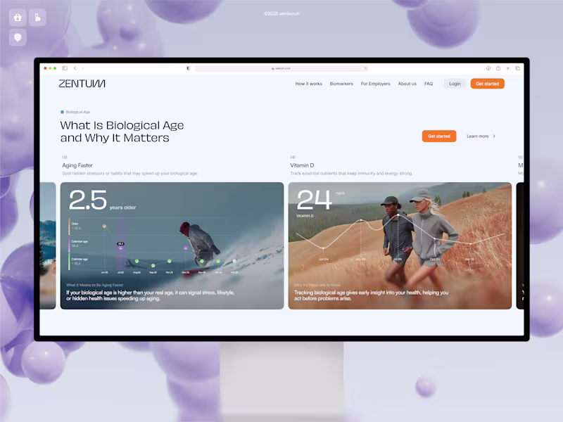 Cover image for Zentum Health Framer Website Design
