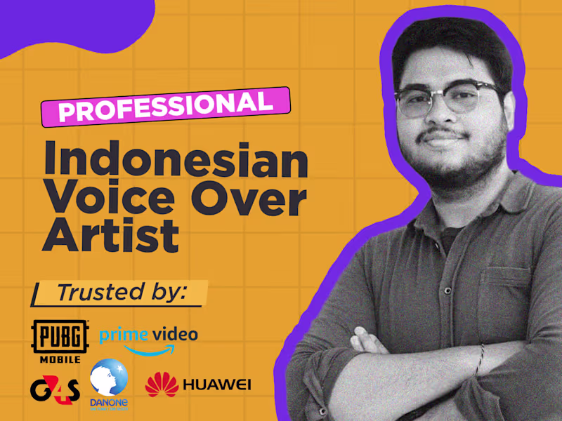 Cover image for Professional Indonesian Voice Over Talent for Any Project