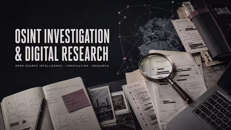 Cover image for OSINT & Digital Footprint Investigation