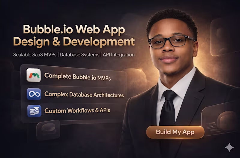Cover image for I will build a scalable Bubble.io SaaS MVP for your startup
