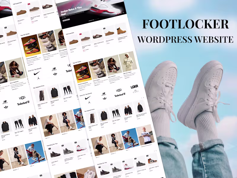 Cover image for Foot Locker | Wordpress Website