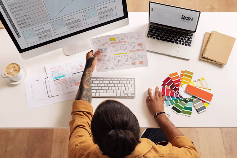 Cover image for UX design, end to end project development