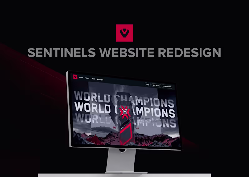 Cover image for Sentinels landing page redesign