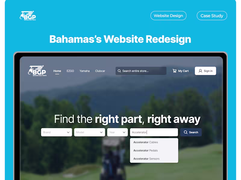 Cover image for Ecommerce Website Redesign