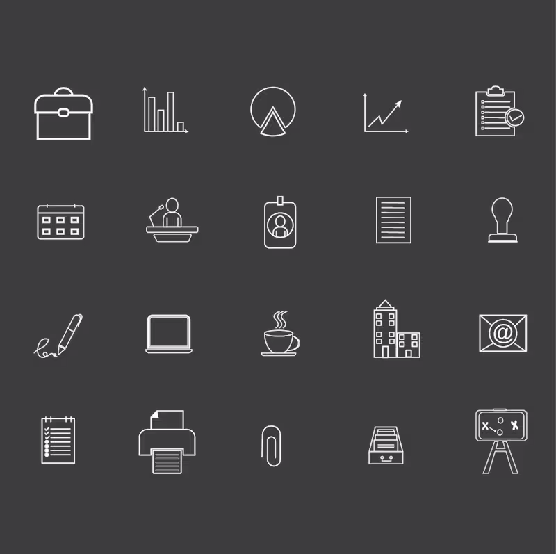 Cover image for Business & Office Icon Pack