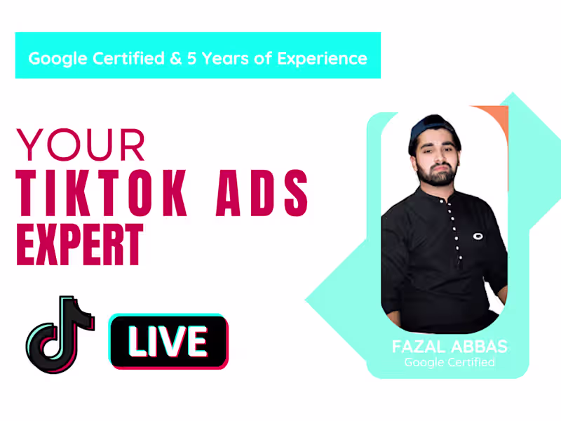 Cover image for TikTok advertising Specialist - Your Marketing Manager