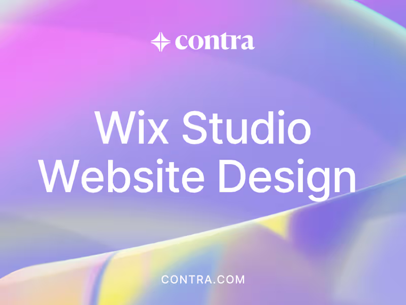 Cover image for Wix studio website design