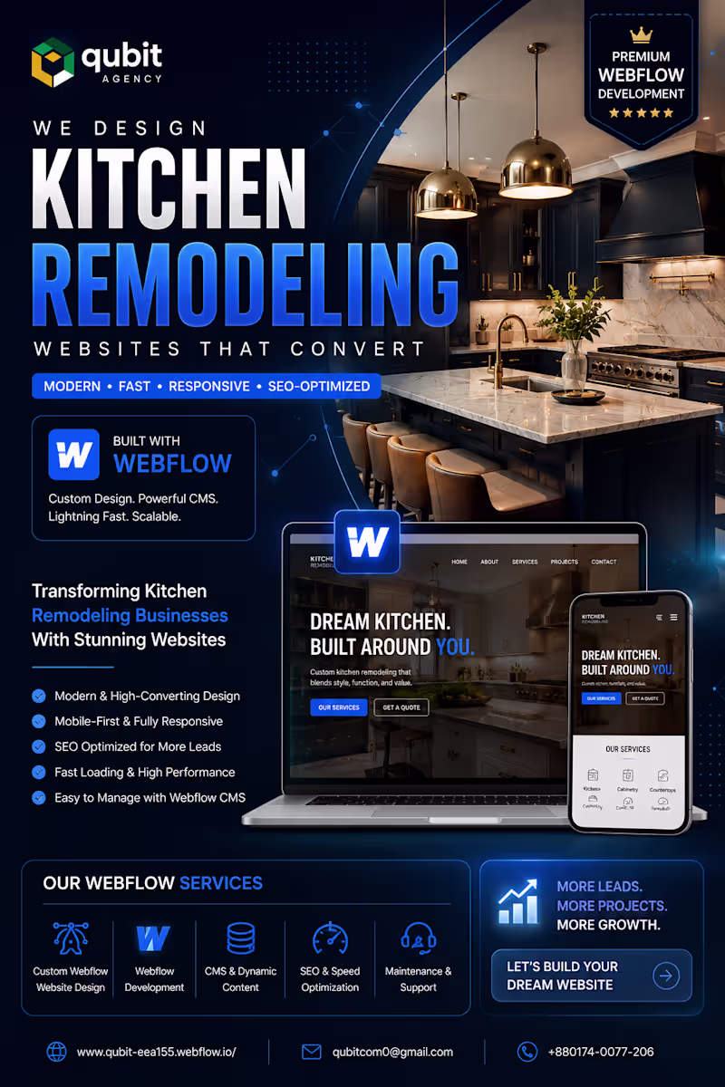 Cover image for Kitchen Remodeling Website Design in