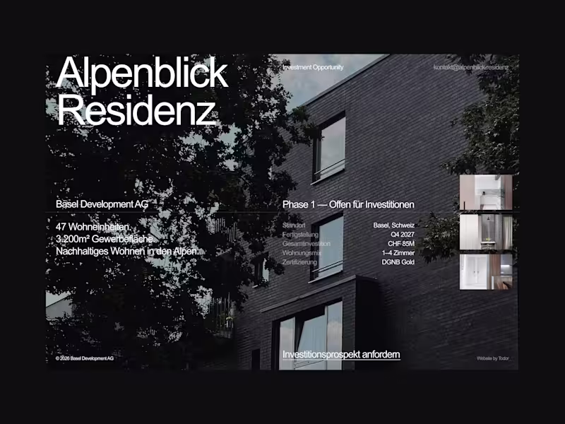Cover image for Alpenblick Residenz — Development Project