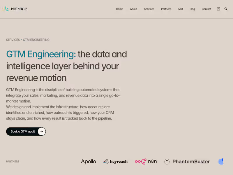 Cover image for PartnerUp Website Revamp & Framer Development