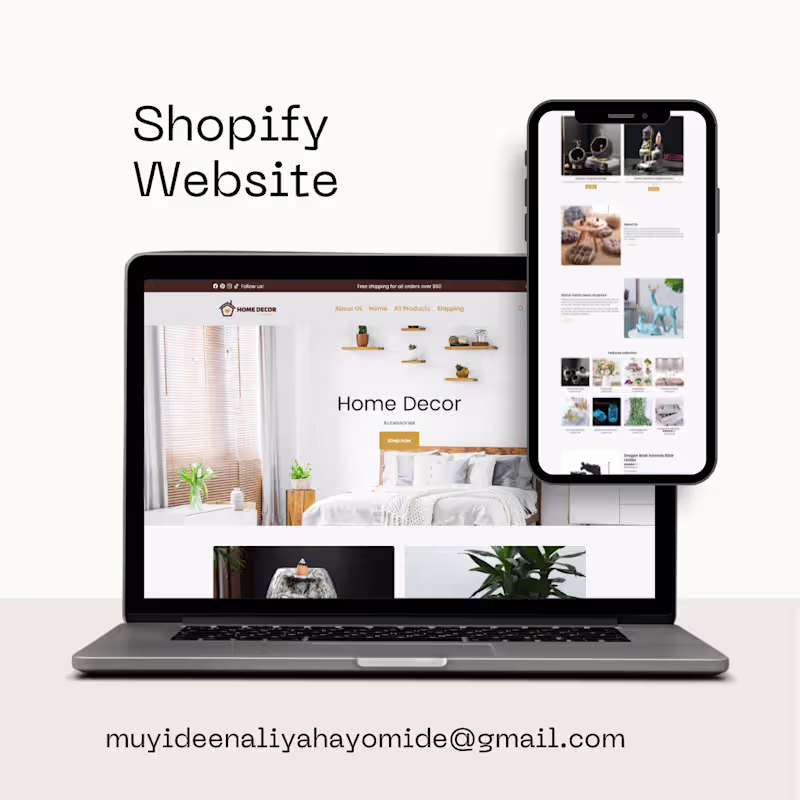 Cover image for Project Title: Modern Home Decor
