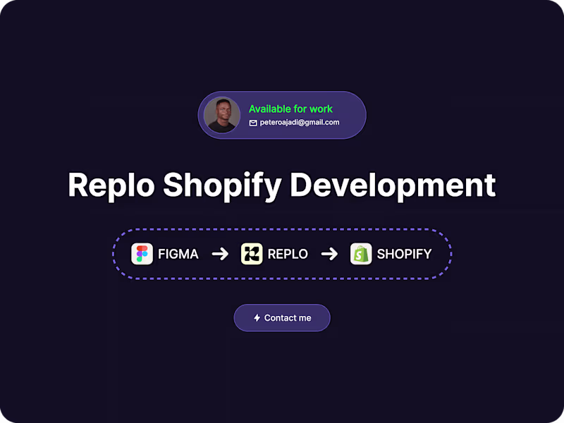 Cover image for Replo Shopify Development || CRO Expert