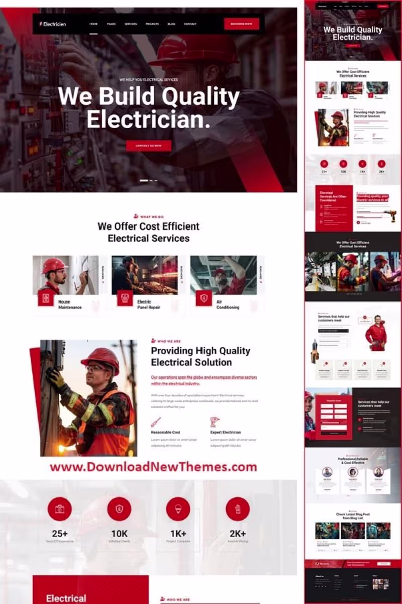 Cover image for Electrical Services Website Design –