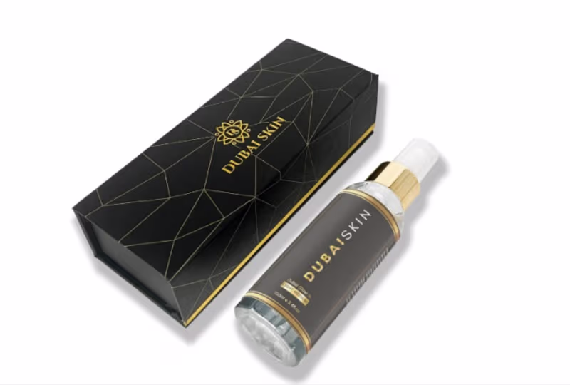 Cover image for Packaging label design brand identity for Dubai Skin Perfume