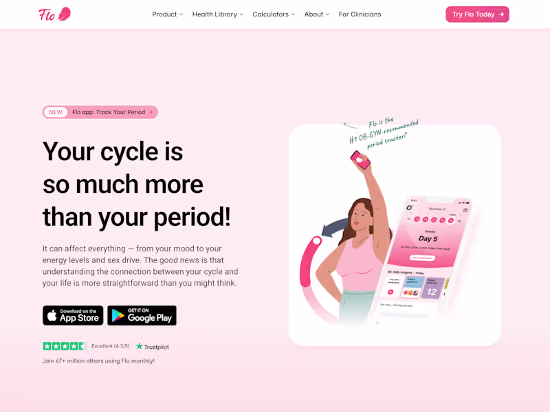 Cover image for Flo App Website Revamp