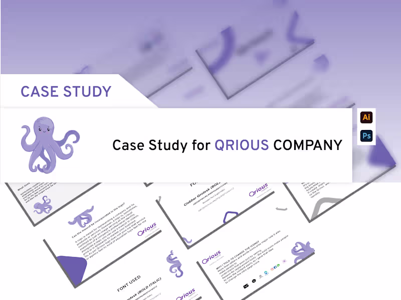 Cover image for QURIOUS (CASE STUDY ) on Behance