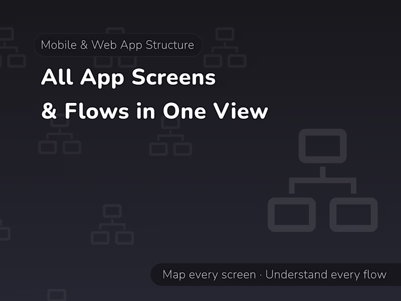 Cover image for All App Screens & Flows in One View