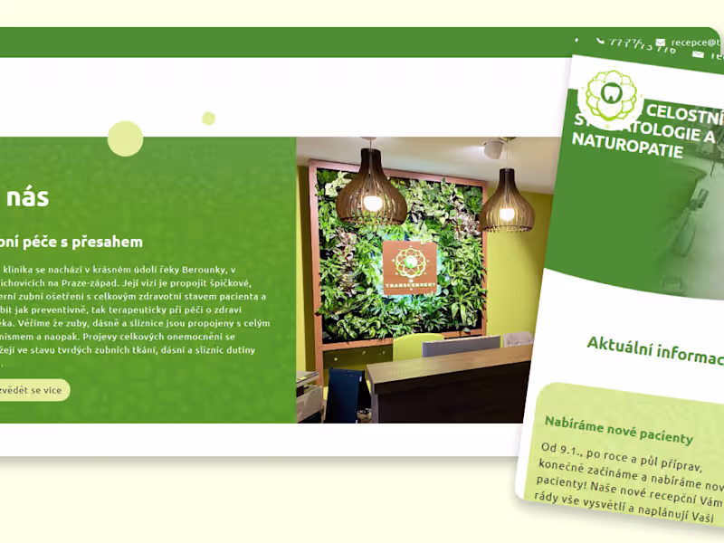 Cover image for Modern, minimalistic web design for customers and our brand