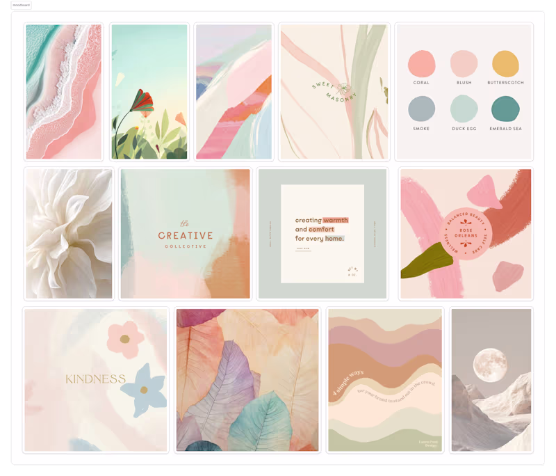 Cover image for Moodboard for a clothing brand