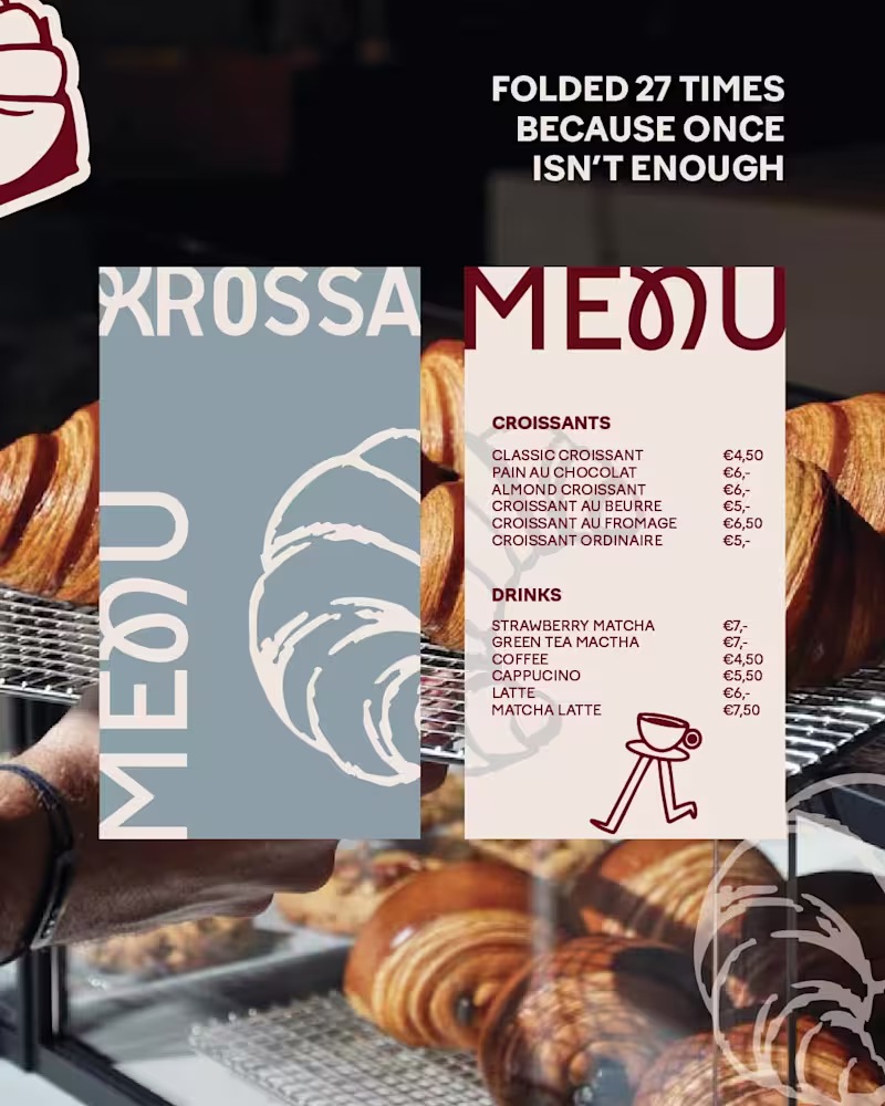 Cover image for Branding & visuals for KROSSA. A bold, unapologetic boulange...