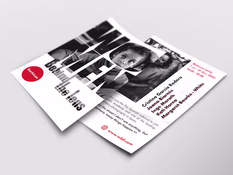 Cover image for Women Behind the Lens - Flyer Design