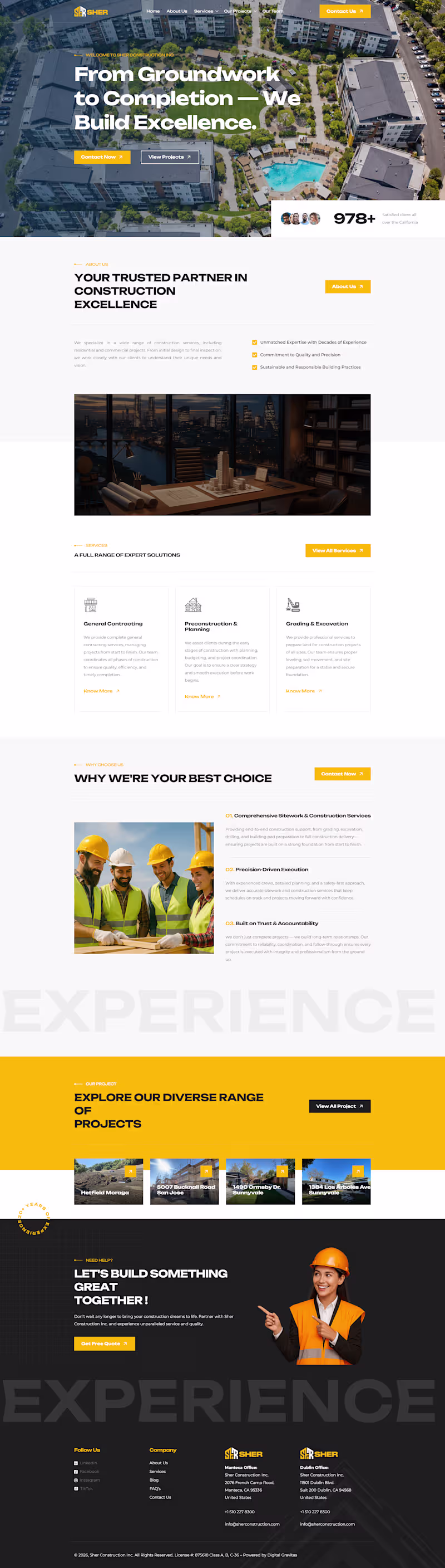 Cover image for Construction Company - California