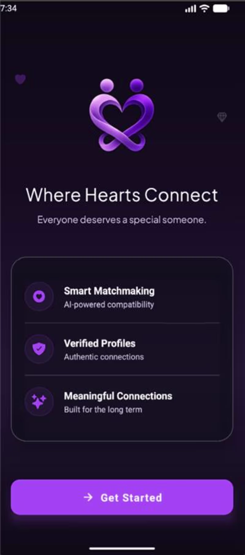 Cover image for Heartly Matchmaking App Development