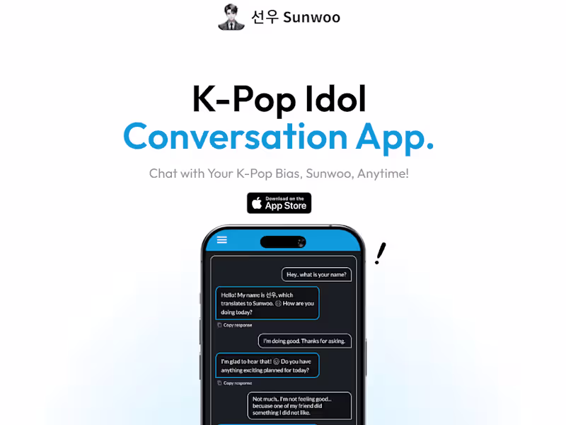 Cover image for Kpop-Idol chat app