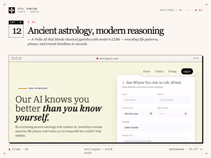 Cover image for AstrolGuru AI Development