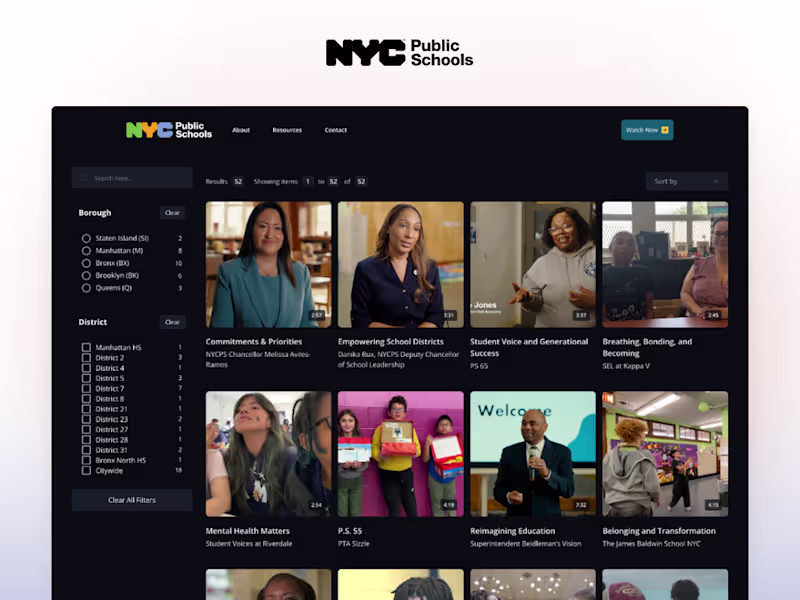 Cover image for NYCPS · Website Design and Webflow Development