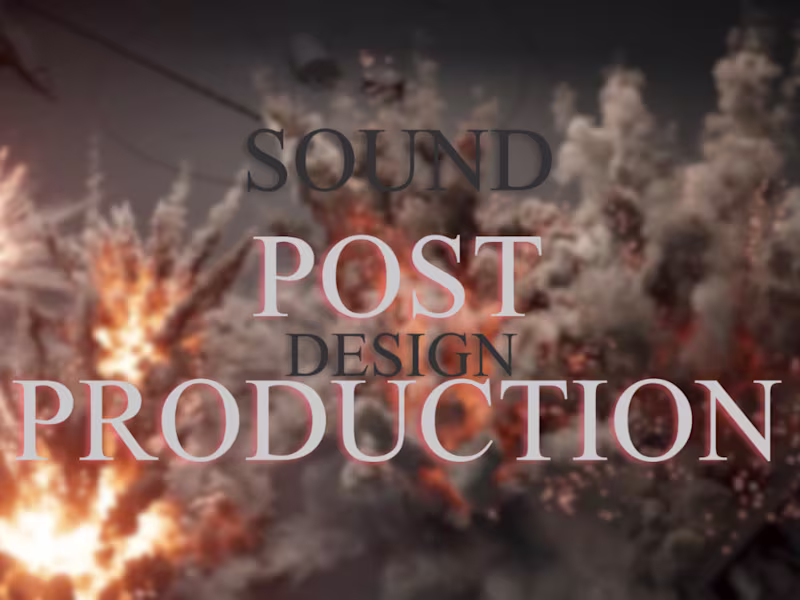 Cover image for Award-Winning Sound Designer Showreel