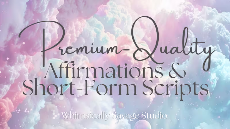 Cover image for High-End Affirmation Pack — “Remembering the Woman You have ...