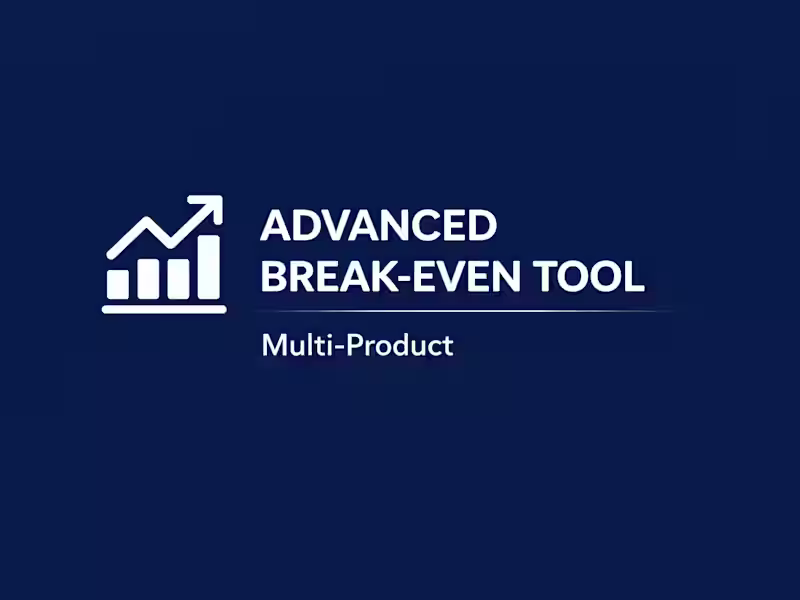 Cover image for Working on an advanced multi-product break-even analysis too...