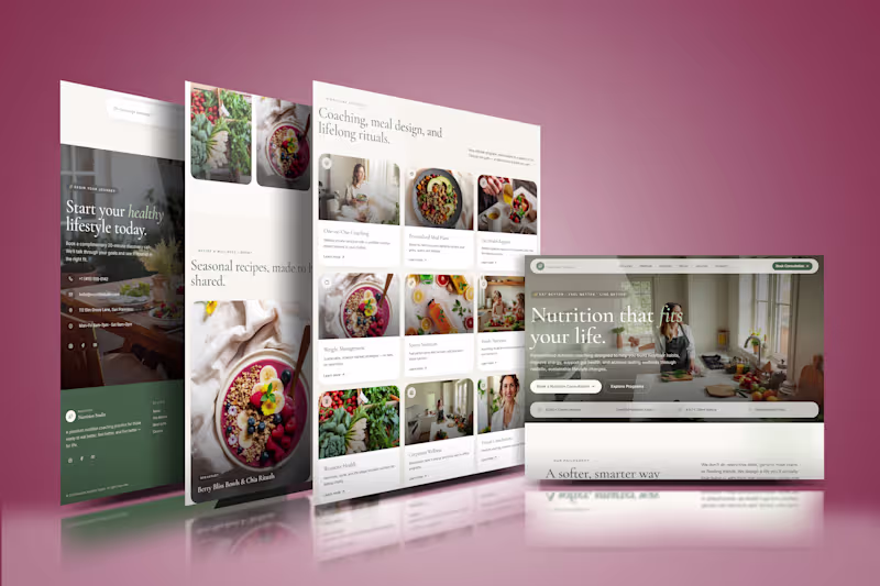 Cover image for Nutritionist Website Design | Replo