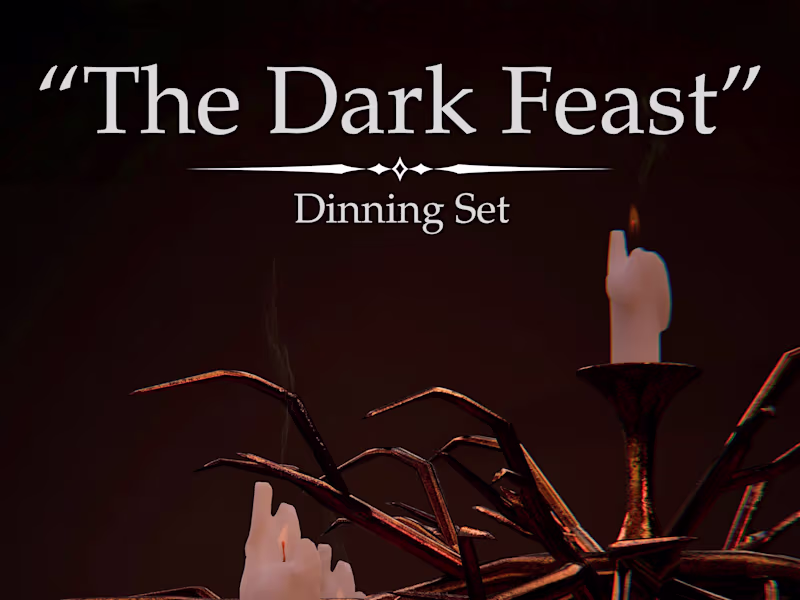 Cover image for "The Dark Feast" - Dinning Set Project Link: https://www.art...