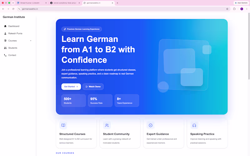 Cover image for 🇩🇪 German Seekho – Professional
