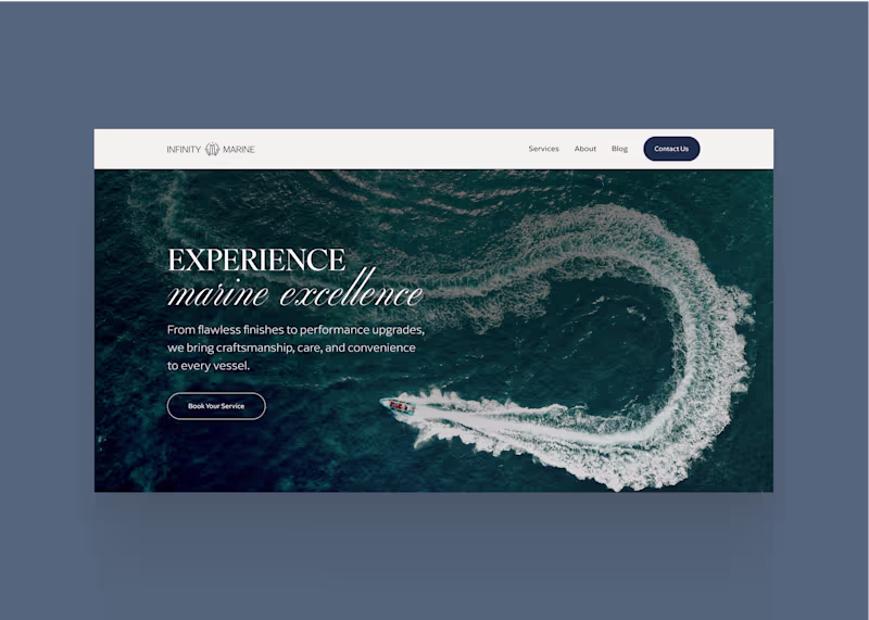Cover image for Infinity Marine - Website