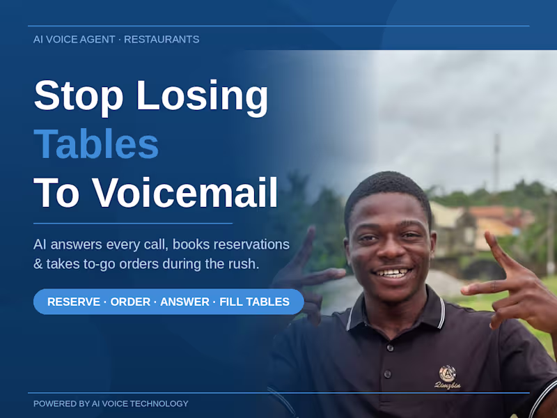 Cover image for Stop Losing Tables — AI Answers Every Call